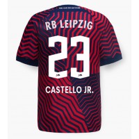 Stroje piłkarskie RB Leipzig Castello Lukeba #23 Koszulka Wyjazdowej 2023-24 Krótki Rękaw